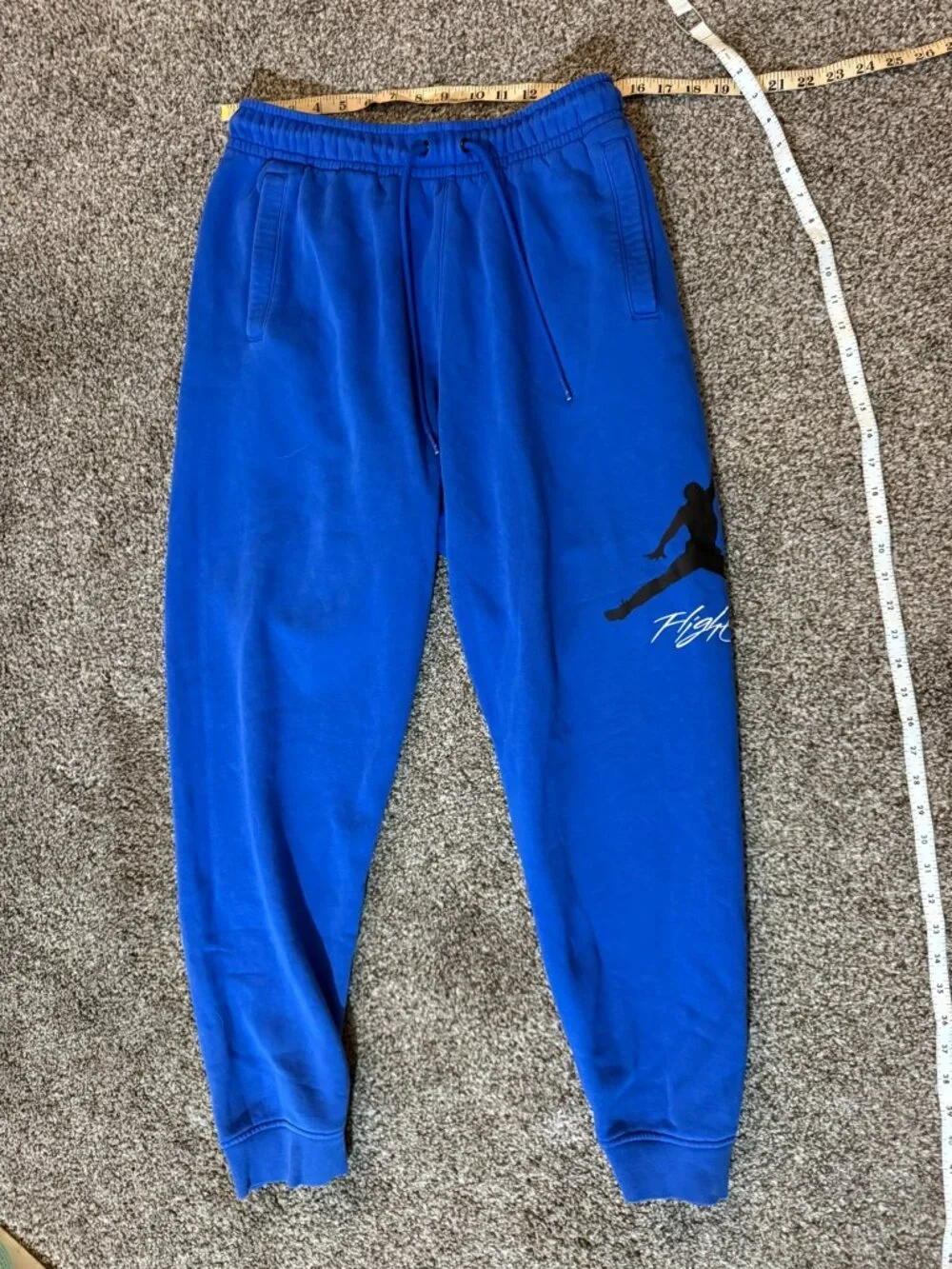 Jordan Flight Blue Sweatpants Joggers Jumpman Mens Size Medium